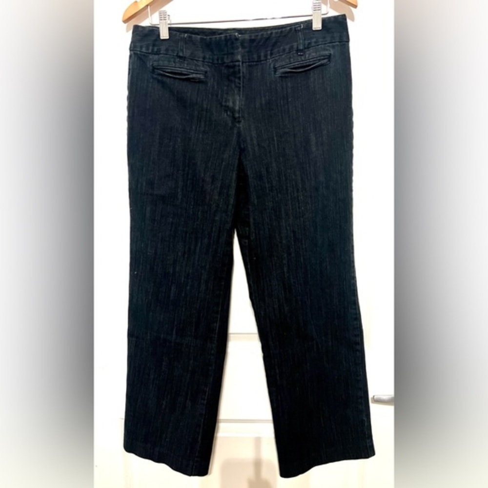 NWOT Talbots Denim Wide Legged Dark Wash Jeans - Size 12 Petite